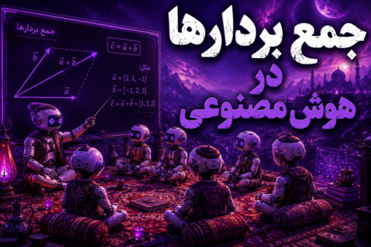 جمع بردارها در جبر خطی و هوش مصنوعی